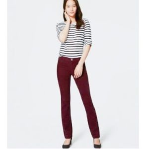 LOFT Modern Straight Corduroys